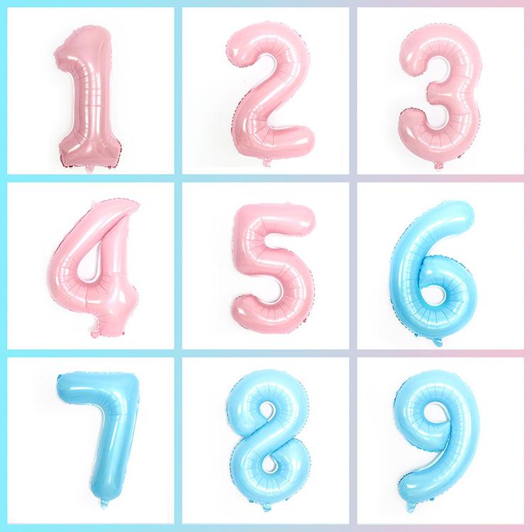 Wedding Party Decoration Supplies Big Size 16 Inch Rose Gold Digital Balloon 0-9 Number Balloons