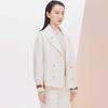 JESSIE Women's Elegant Suit Collar Short Woolen Coat JMFGD231
