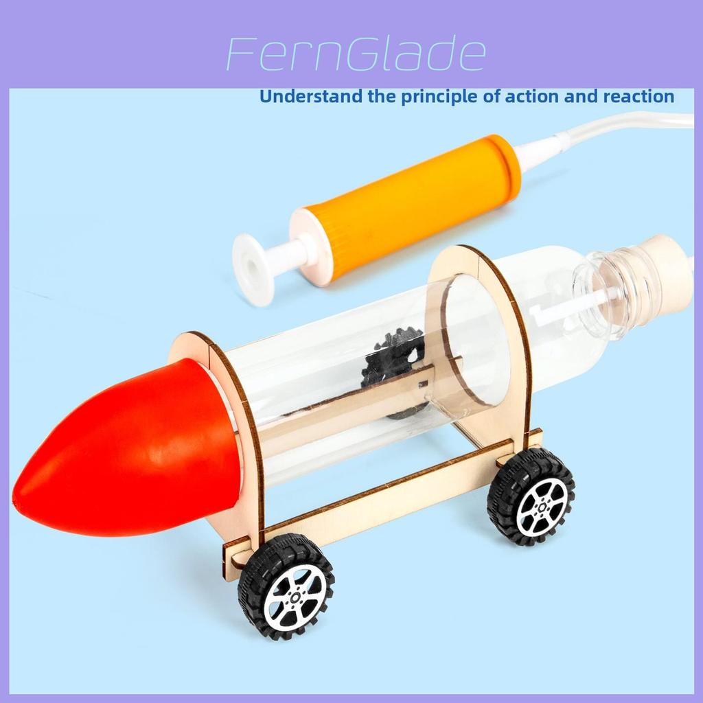 Science Experimental Air Power Car Kit For Kids Diy Physics Toys Educational Gift For Children