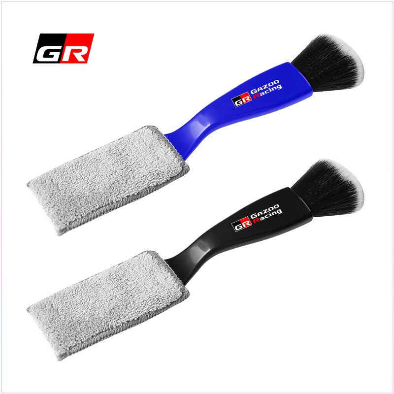 Car Cleaning Tools Air Conditioning Air Outlet Cleaning Dust Removal Soft Brush for Toyota GR TRD Yaris Corolla Avensis Aygo Vitz Yaris Mark-X Mirai