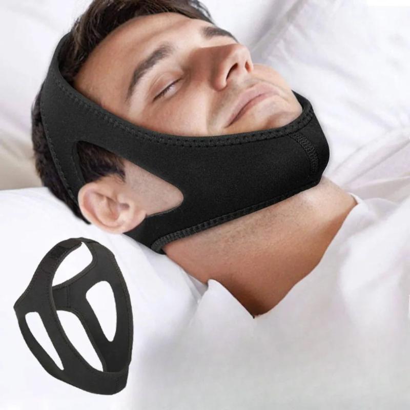 Anti Snoring Chin Strap Adjustable Size Soft Jaw Protector for Sleeping Home and Travel Assistance