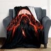 1pc Scream Mask Outdoor Blanket Lightweight Flannel, Soft & Warm, All Season Use for Sofa, Outdoor, Camping, Living Room, Office, Chair