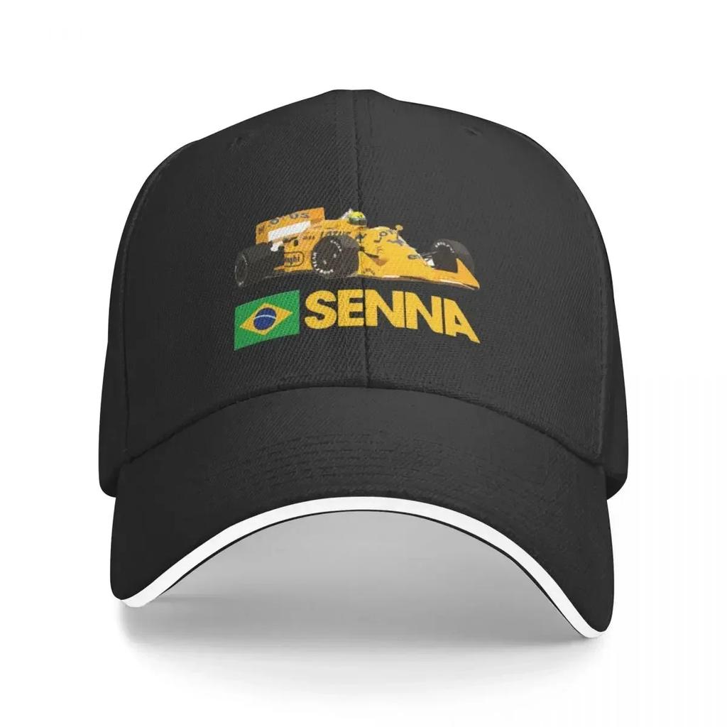 Senna Motorsports Racing Pánská kšiltovka pro volný čas Plážové klobouky proti slunci 2024 Nová Hip Hop Trucker kšiltovka