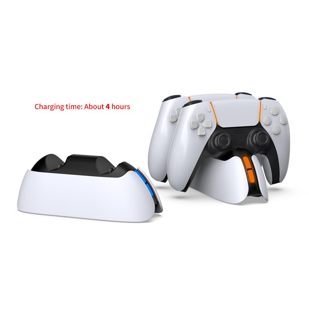For PS5 Controller Charger Dual Controller Charging Stand with LED Indicator GTO