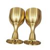 Handcrafted Brasses Goblet With Moon And Star Pattern Pentagrams Chalice Perfect For Ceremonies And Display