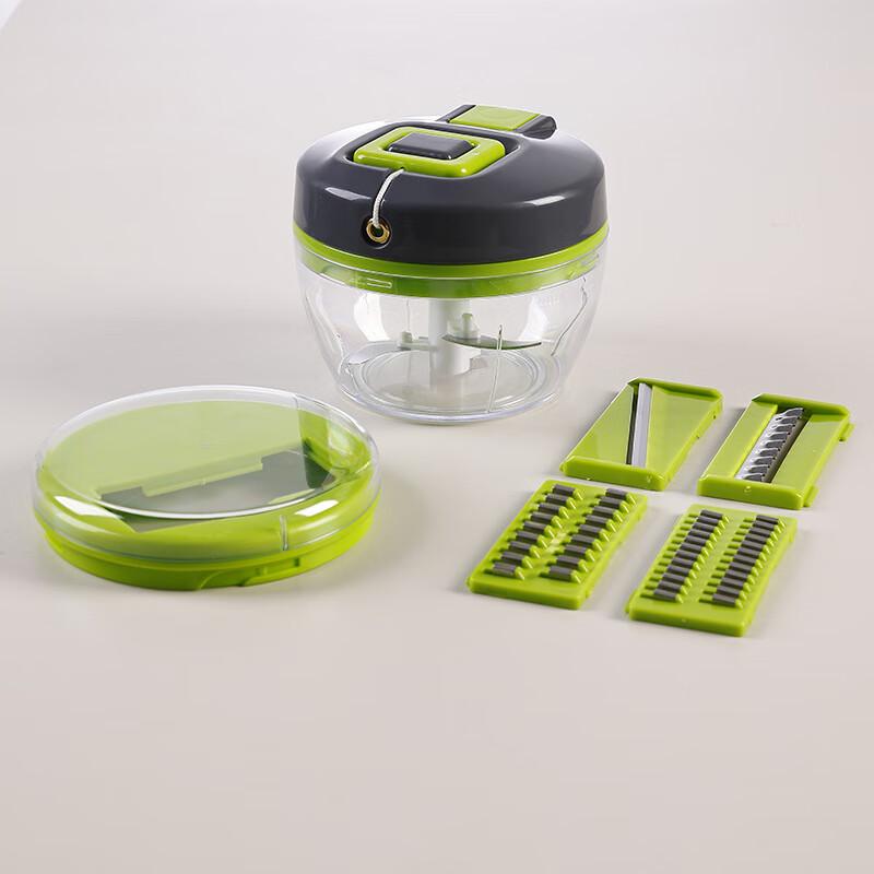ZISIZ 2-in-1 Hand-Pull Vegetable Chopper