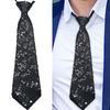 Verstellbares Pailletten Hosenträger und Krawatten Set für Herren mit Metallclip für Hochzeiten und Mottopartys Kostümzubehör