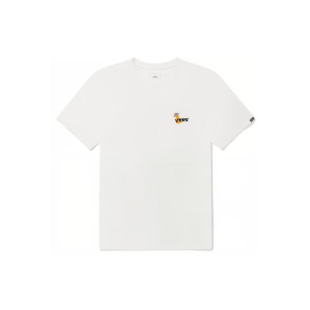 Vans X Nichinichi Art Collection Short Cartoon Illustration Round Neck T-Shirt Unisex Tops White VN0A5F4GWHT