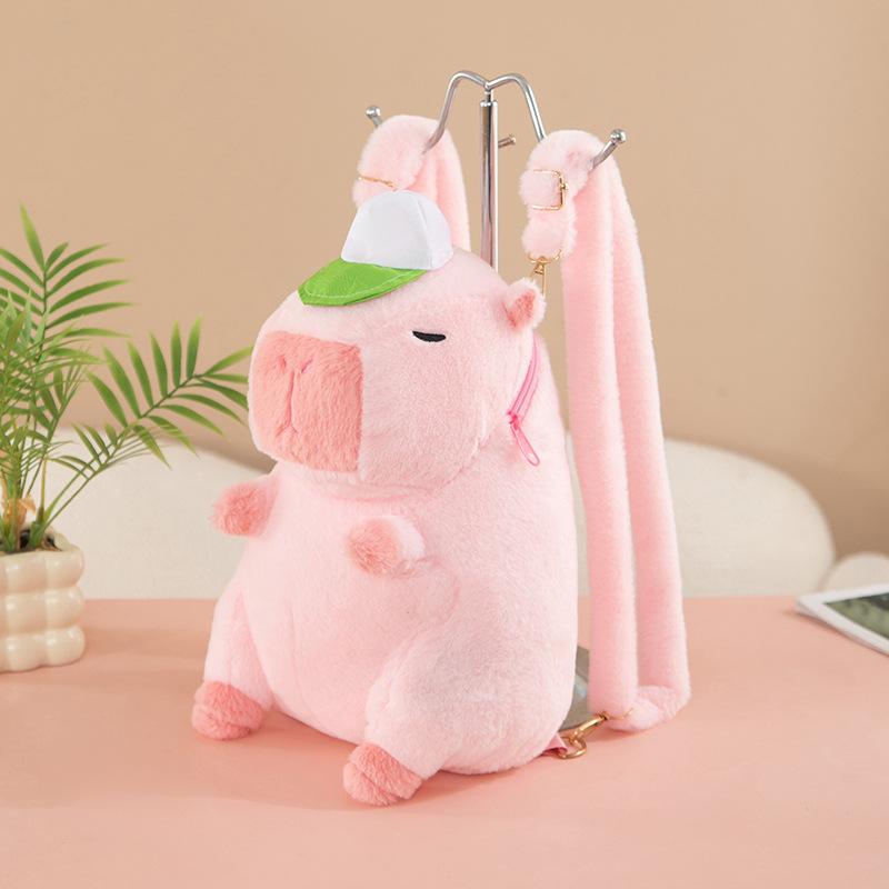 New Backpack Kapibara Plush Doll Cute Children's Bag Creative Capybara Doll Backpack Gift