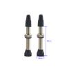 2Pcs 40/60Mm Brass  Alloy Stem Bicycle F/V Presta Tubeless Tire Valve Road Bike