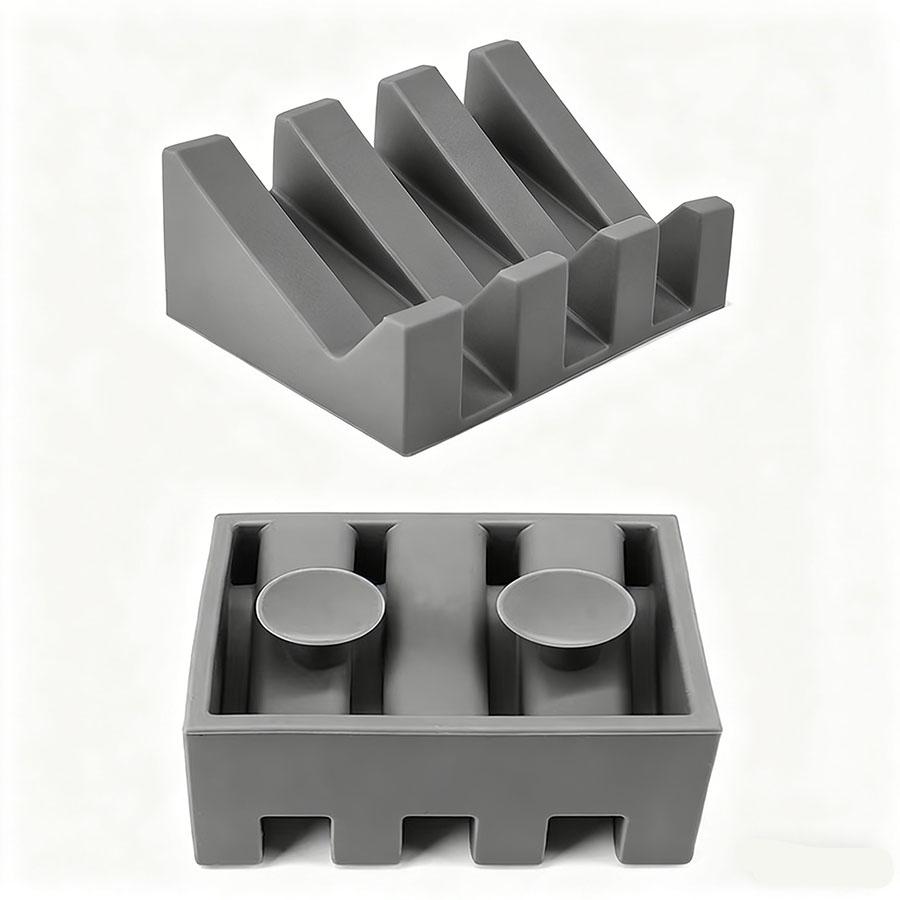 A soap box, silicone drain pan, bathroom storage rack, silicone soap holder
