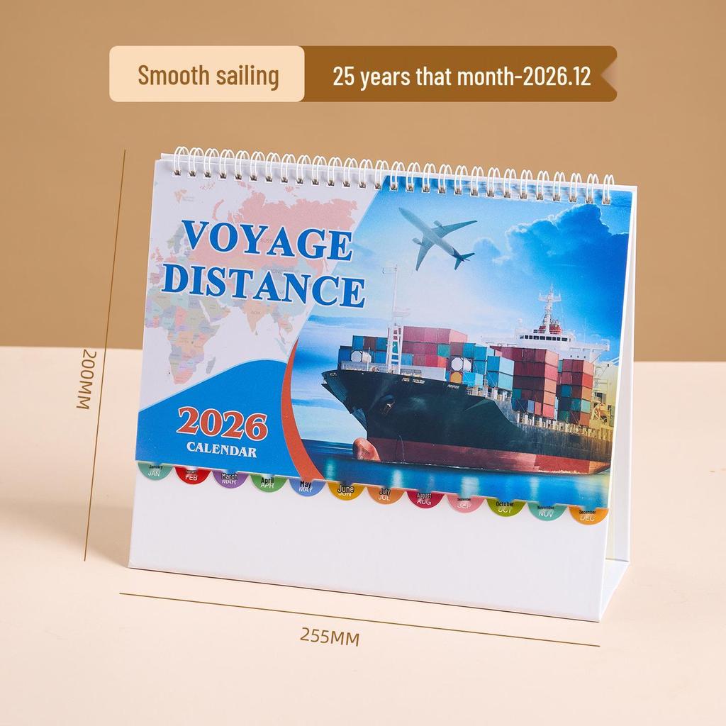 2026 Year of the Horse Enterprise Desk Calendar with Custom Logo - Special Edition for Creative Logistics