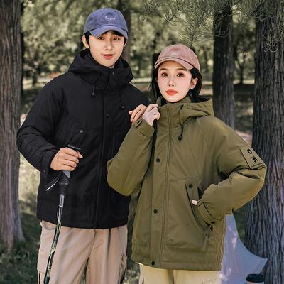 New Jacket Men's and Women's Autumn and Winter American Loose Casual Jacket Outdoor Anti-travel Couple Cotton-padded Jacket