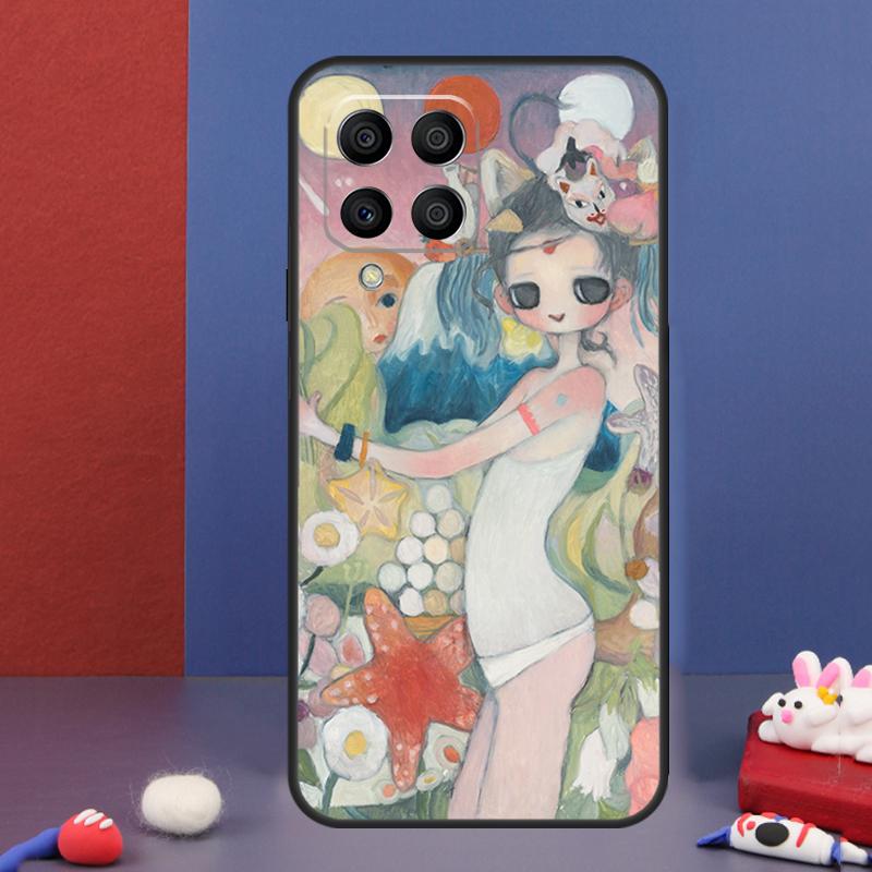 Cartoon Aesthetic Aya Takano Case For Samsung Galaxy M31 M21 M11 M13 M54 M34 M14 M56 M36 M16 M53 M32 M52 M35 M55 M15 M06
