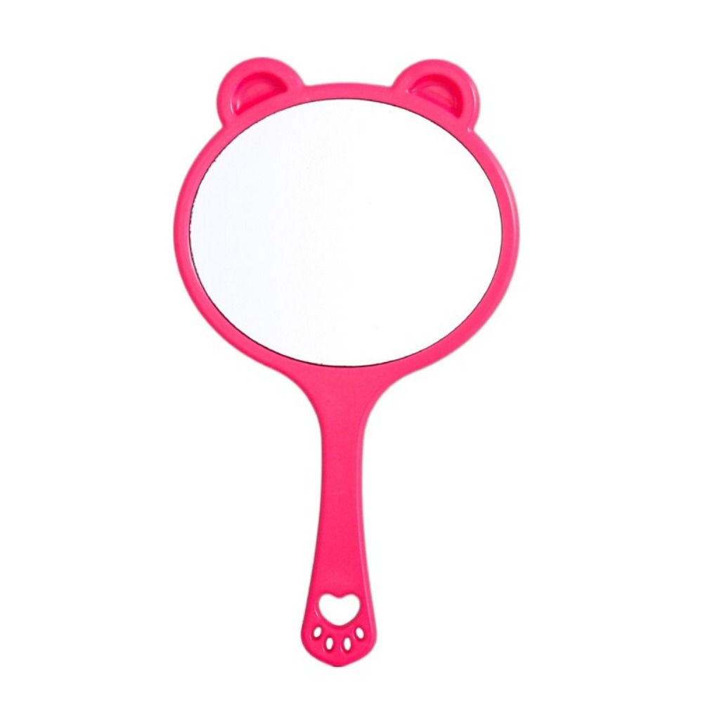 Cartoon Bärenkralle Spiegel Einzigartiger Kosmetikspiegel Tragbarer Bärenkopf Handspiegel Mädchen