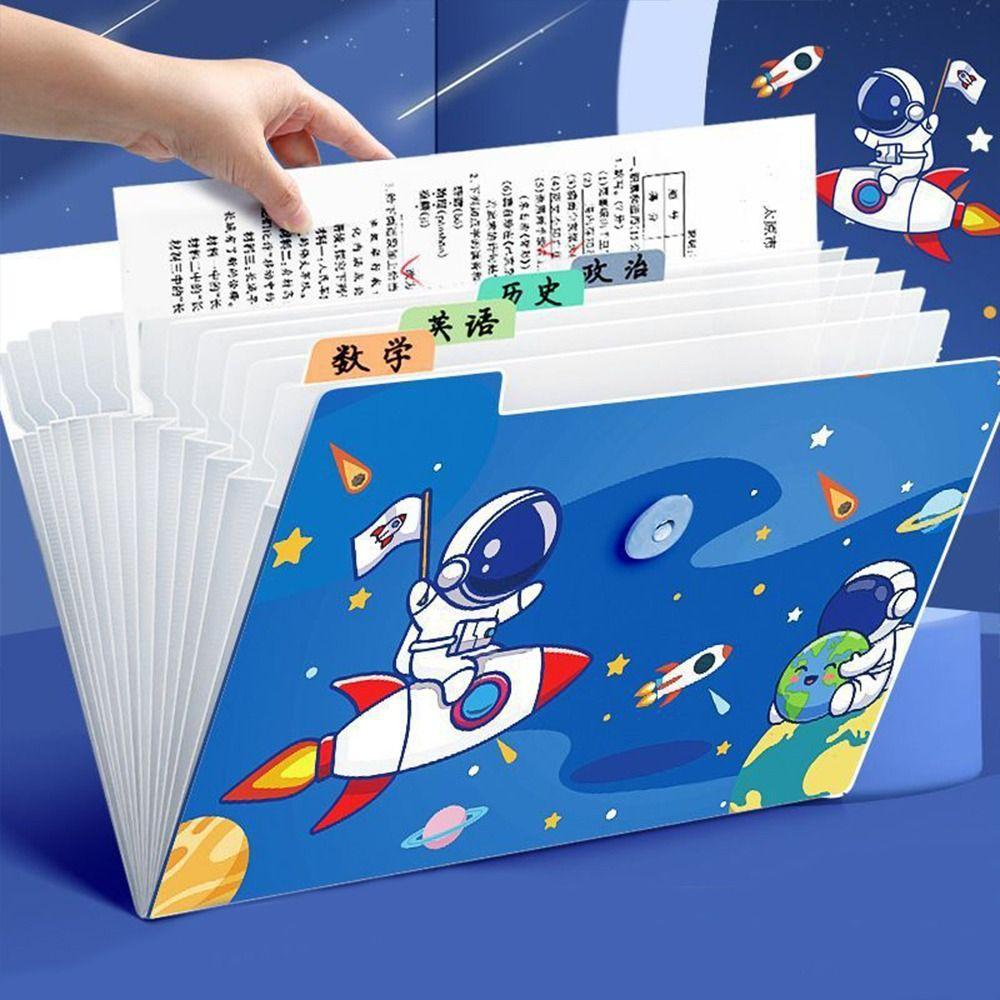 High Capacity File Storage Organ Bag 8/12Pockets A4 Expanding File Folder  Organizer Case