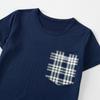 Xiaomi 3-piece Set Of Children's Seasonal Home Clothes For Boys And Girls Checkered Printed Short Sleeved Shorts And Pants Combination