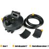 Support de Clip de Lumière de Vélo Rotation à 360 Degrés Clip de Guidon pour Lampe Torche LED VTT Avant Flash Support de Lumière