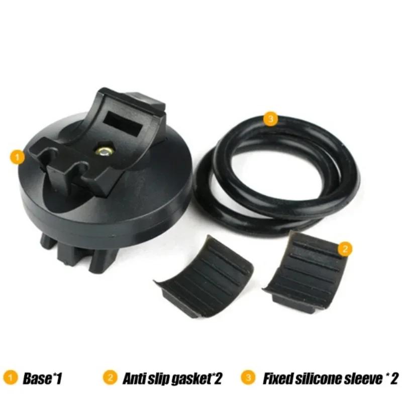 Support de Clip de Lumière de Vélo Rotation à 360 Degrés Clip de Guidon pour Lampe Torche LED VTT Avant Flash Support de Lumière