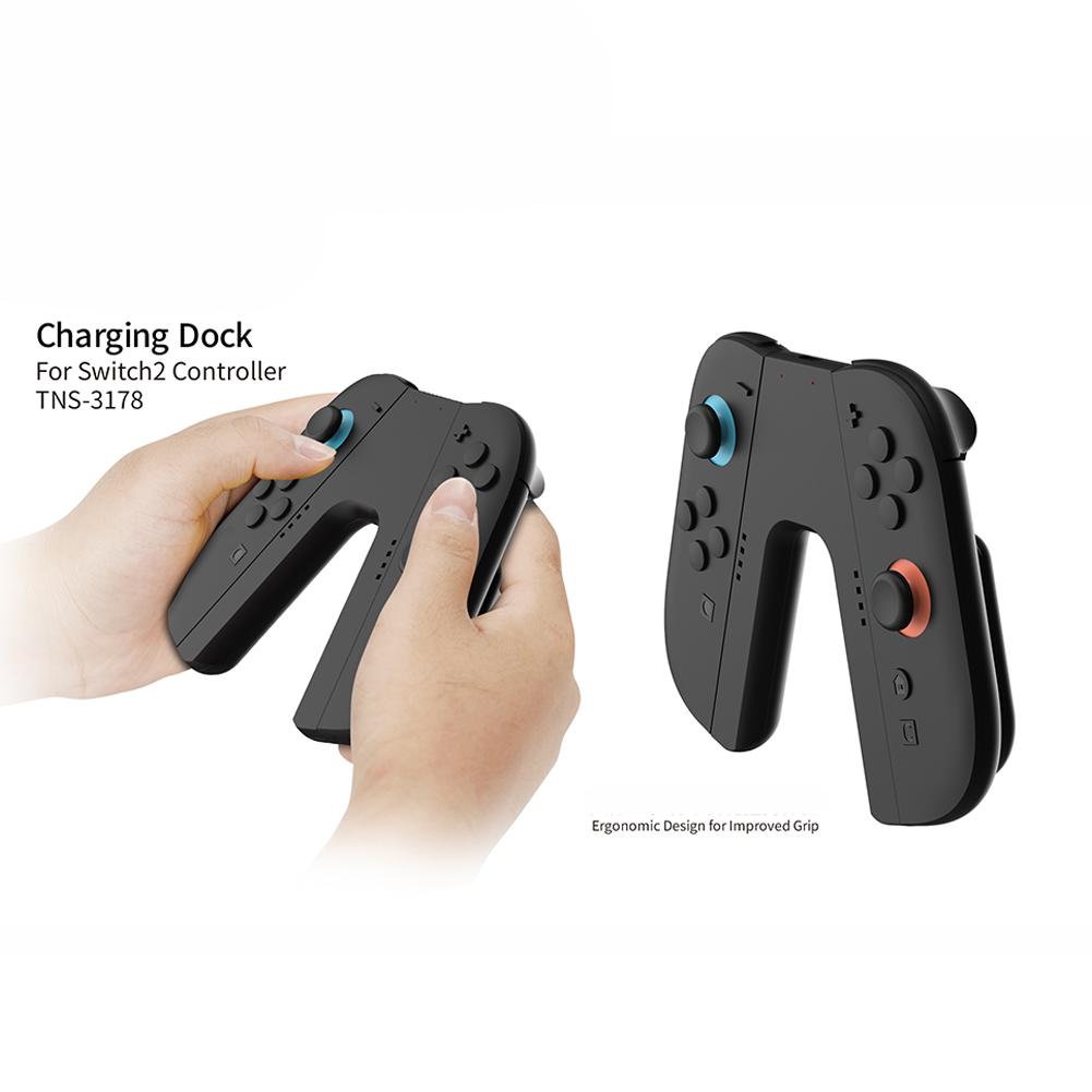 Neues 2-in-1-Griff-Ladedock für Switch 2 Joy-Con Tragbares Ladegerät-Dock Controller-Ladegerät für NS 2 JoyCon Gaming-Zubehör