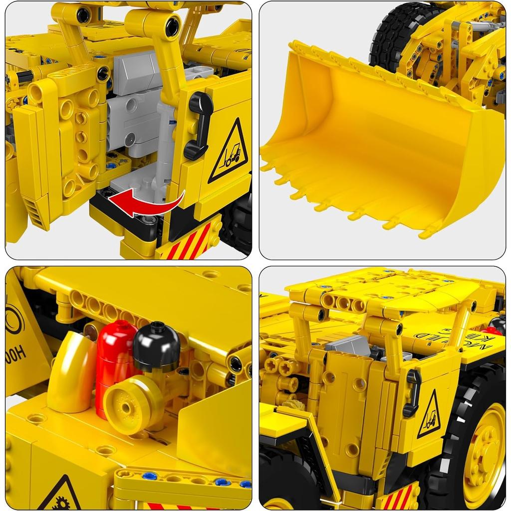 MOULD KING 17056 Bloc de construction de voiture technique La télécommande R3000H Mine Loader Modèle Assemblage Camion Brique Jouets Enfants Cadeau