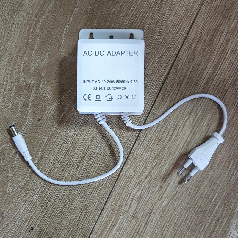 1 Piece Waterproof Power Adapter Dc12V 2A Eu Plug For Cctv Security Surveillance Ahd Camera Charger Nvr Dvr Input Ac100V-240V