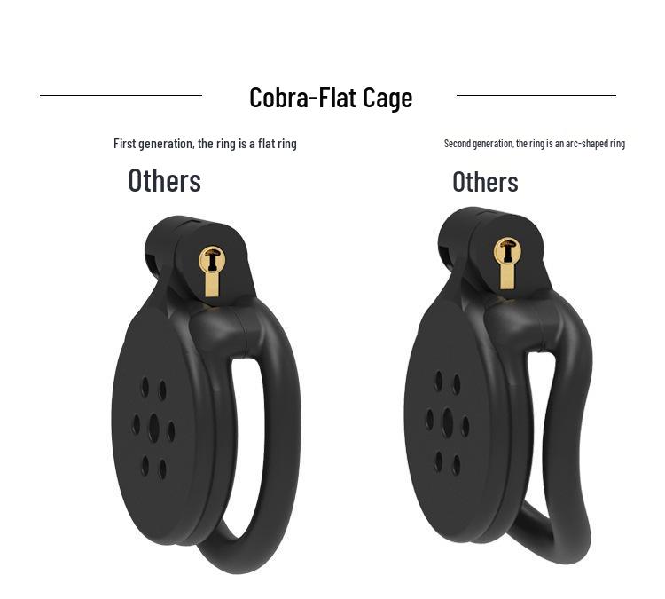 Cobra Escape-Proof Male Chastity Cage Lock for Cross-Dressers