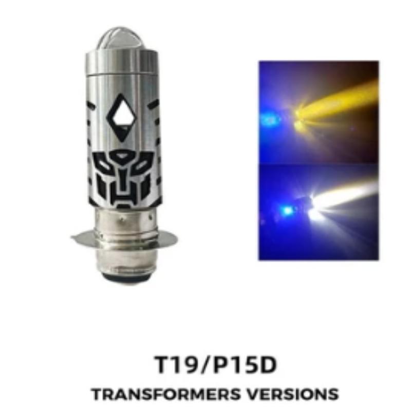 

Mdl Killer Headlight Bulb T19/H4 Led Light For Motorcycl 12V Universal With Blue Parklight 2