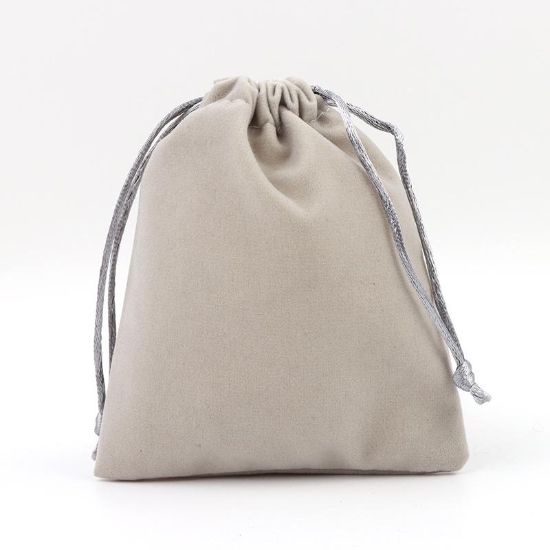 

Velvet Drawstring Pouch with Gold Trim - Custom Jewelry Gift Bag 7x9cm