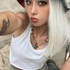 Cool Punk Guitar Pendant Necklace Hollow Star Rainbow Rhinestone Choker Collarbone Necklace Hip Hop Jewelry Y2K Choker