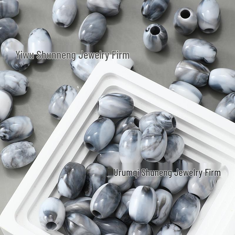 Acryl Zweifarbig Großlochperlen: DIY Schmuck-, Bekleidungs- & Accessoire-Komponenten