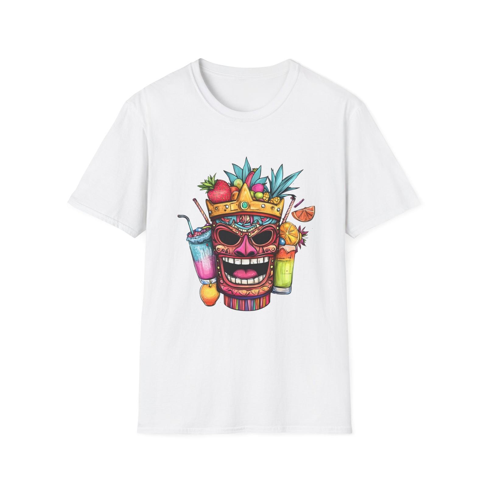 

Colorful Skull Cocktail Tee | Fun Unisex T-Shirt, Summer Vibes, Gift for [...] 5XL різнокольоровий