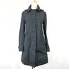USED/Made In Japan J.CREW Balmacaan Coat Women S Black with Liner & Hood Outer Jacket Jumper cBH719