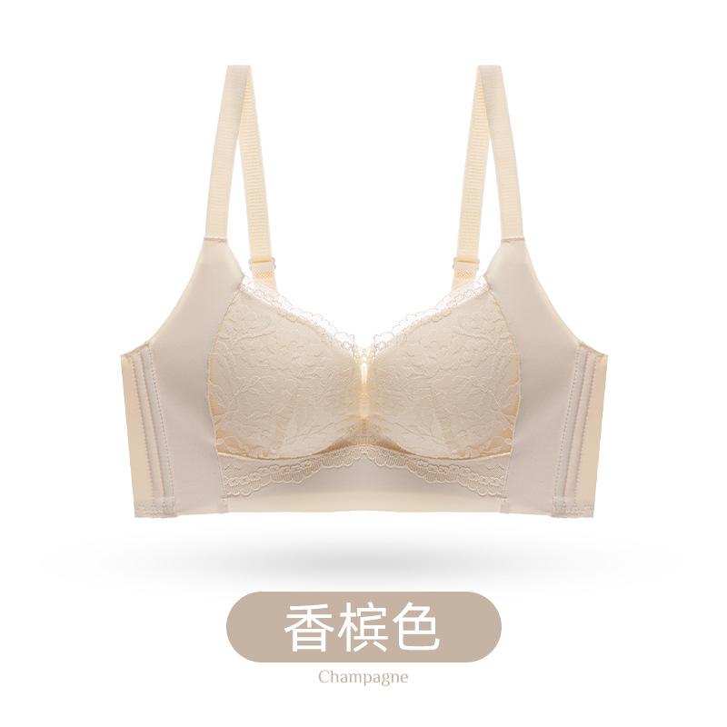 

Traceless small breasts gather lace thin styles, double breasts are anti-sagging, beautiful back, sexy bra cover, big breasts are small. 42CD шампанського
