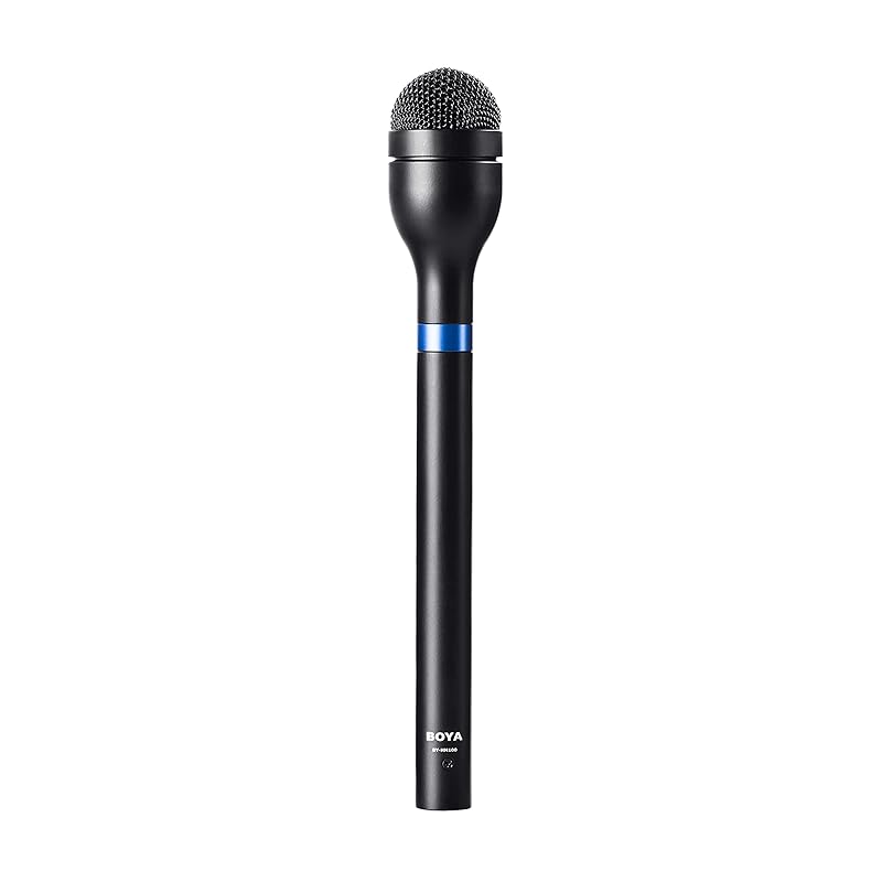 

Boya BY-HM100 omnidirectional dynamic handheld XLR interview microphone ENG (electronic news gathering) interview presentation Perfect for meetings