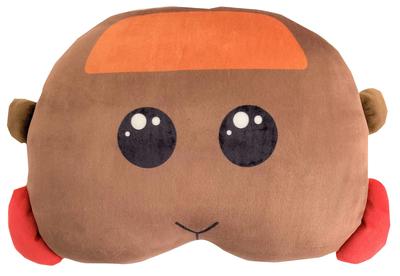 MORIPiLO Morishita PUI PUI Morcar Teddy-Körperkissen, 30 x 25 cm, Sofa-Rückenlehnenkissen, Stofftierkissen, Charakterware, Puipui, Braun, 4620898