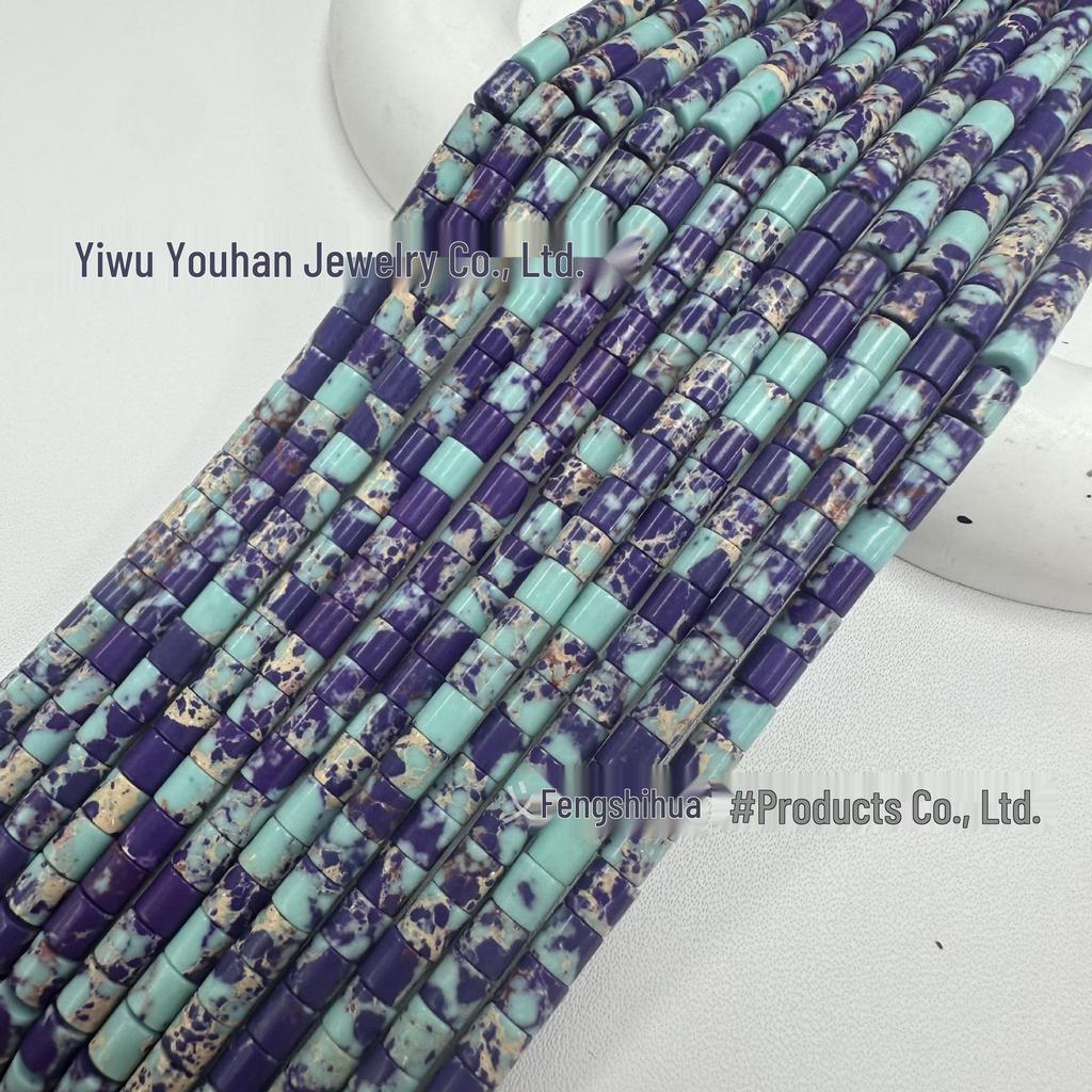 4x4mm Natural Stone Cylinder Beads for Handmade DIY Jewelry, Bracelets & Necklaces