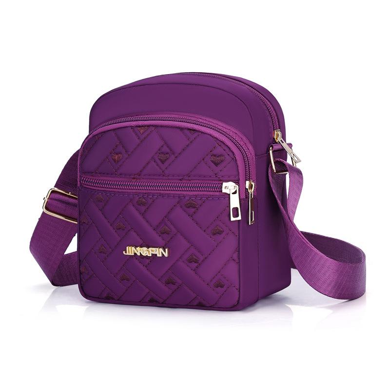 Women Crossbody Small Square Bag Female Girls Canvas Bag Student  Shoulder Messenger Bag Woman Multi Pocket Small Satchel
