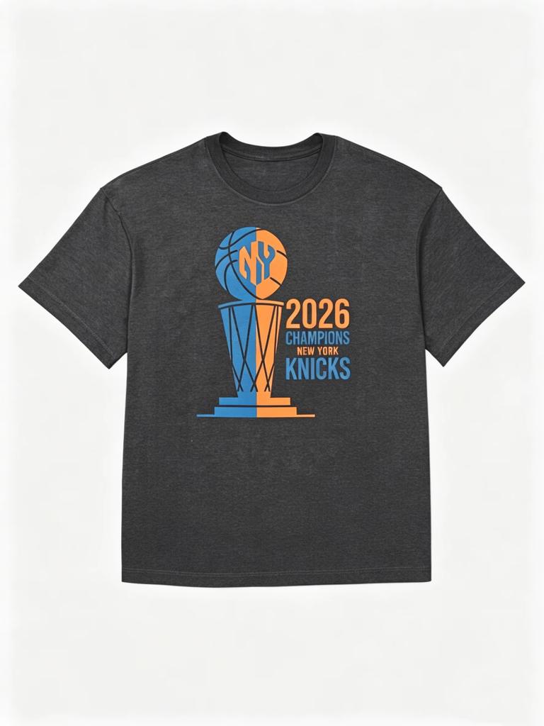 2026 NY Knicks Champions New York Knicks Finals Collection Fans T-Shirt Summer New Men Women Cotton Oversized Unisex Harajuku High Quality