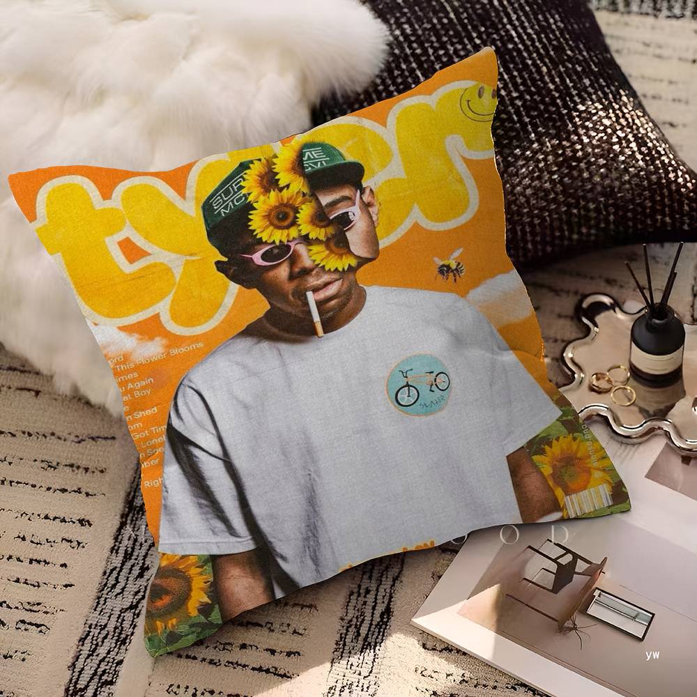 Tyler The Creator 45*45cm Cushion Cover Pillow Cover Decor Pillowcase Home Pillowcase for Couch Pillow