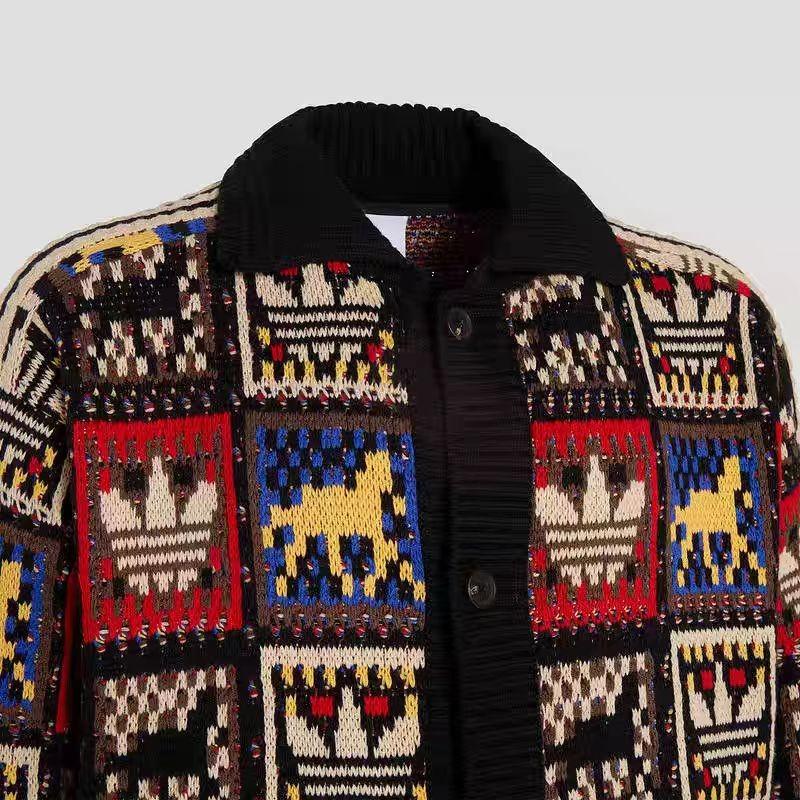 adidas Originály PLETENÁ BUNDA SVETR CNY Rok koně KR2801 Asijská velikost