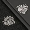 100Pcs Round Stainless Steel Fishing Tube Fishing Wire Pipe Crimp Sleeves Connector Fishing Line Accessories Tool