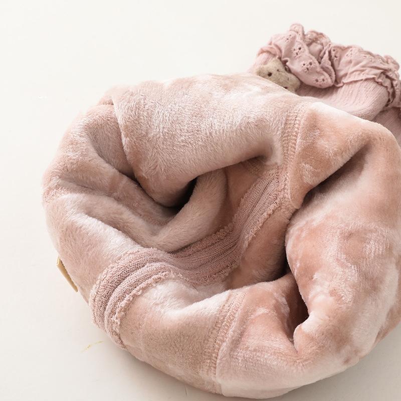 Winter Infant Baby Girls Plus Velvet Leggings Plus Thick Warmth Cotton Tights Toddler Kids Keep Warm Pantyhose