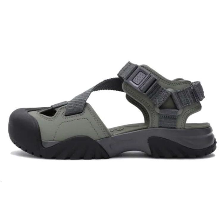 FILA Peyto Fashion Versatile Beach Sandals Unisex Sandals Green Gray 1SM02602G302 38.5