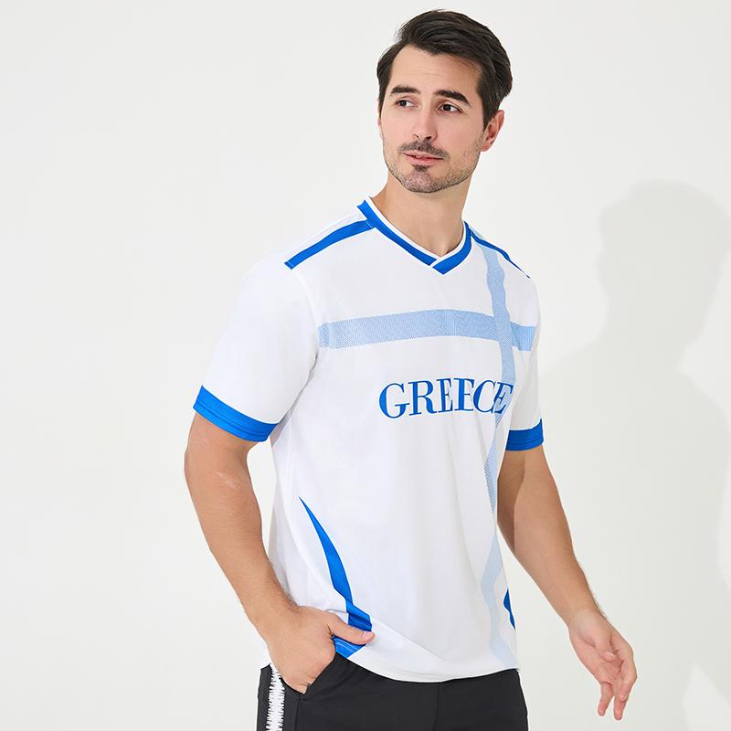 Řecký fotbalový dres s krátkým rukávem