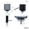 Jet Inoue WL-36 LED Work Lamp, Square, 24W, 4.5 inches, Part Number 526883