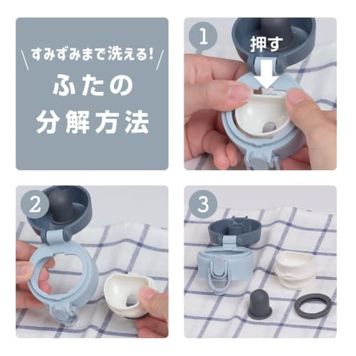 500ml Vacuum Insulated Thermos, Insulates Hot and Cold Water, Ultra-Lightweight, One-Touch Bottle, Wide Mouth, Easy to Clean, Disassembles for Cleanin