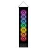 Seven Chakra Tapestry Vertical Wall Hanging Tree of Life Tapestry Tassel Yoga Meditation Tapestry for Bedroom Living Decoration