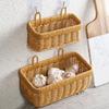 Kitchen Wall Storage Solution For Vegetables And Spices Woven Wall Hanging Storage Basket