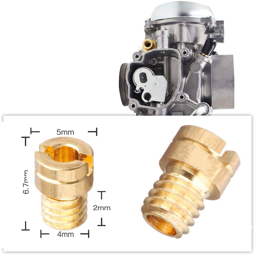 Jetsetmoto Main Jet Keihin Round/Small (5X6.7) #88#90#92#95 4 Over Main Jet Set KEIHIN PC18/PC20/PB16/PB18/CVK20